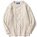 LifeShe Women's Men Striped Sweater Pullovers Oversized Knitted Jumpers  Sweatershirts Streetwear Green at  Women's Clothing store